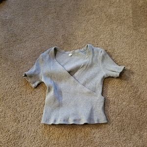 Grey crop top